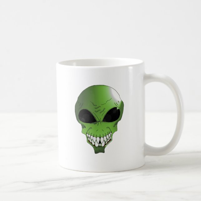Grön utomjording kaffekopp (Höger)