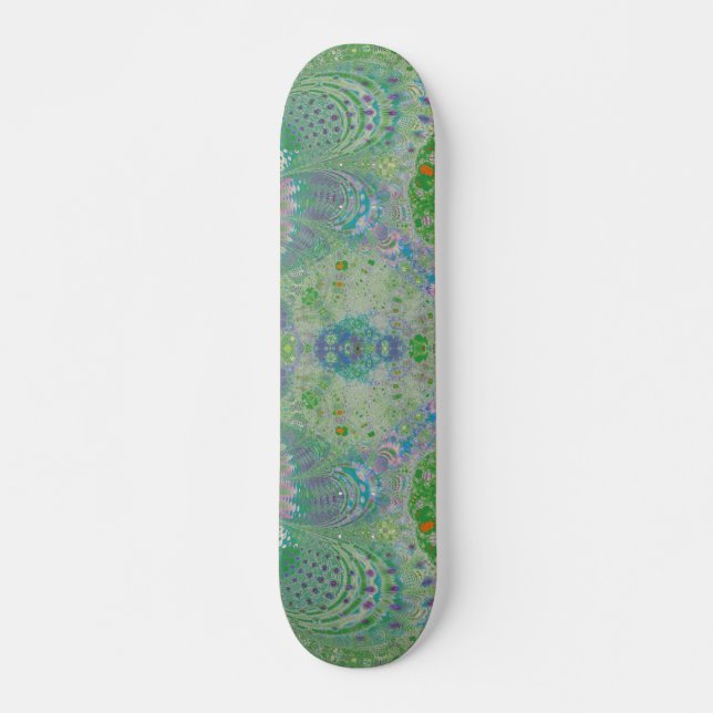 Grön vår old school skateboard bräda 21,6 cm (Framsida)