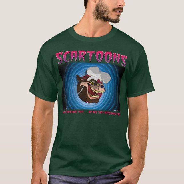 Grön vargT-tröja för SCARTOONS Tröja (Framsida)