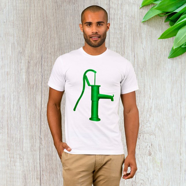 Grön Vattenpump Herr T-Shirt (Skapare uppladdad)