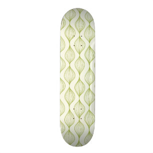 Grön vertikal ogeemönsterbakgrund skateboard bräda 19,5 cm
