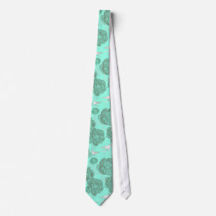Grön vintageblommigt för Mint Slips