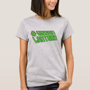 Grön vippad på lyktalogotyp t shirt