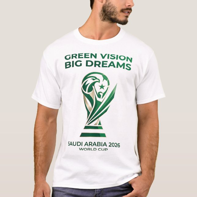 Grön vision stora drömmar t shirt (Framsida)