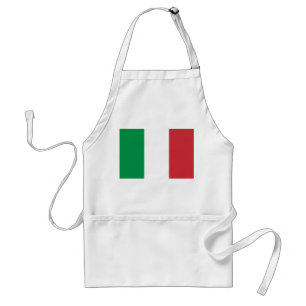 Grön Vit Och Röd Italienska Flaggans Färger Förkläde