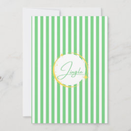 Grön & Vit Randig Jingle Holiday