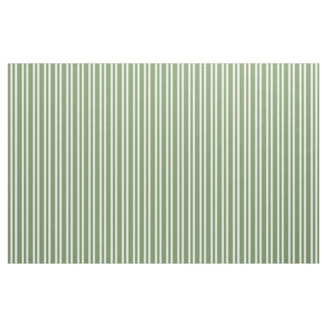 Grön-vit-randigt mönster tyg (Fat Quarter)