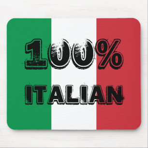 Grön Vit Röd Trikolore 100% Italiensk Musmatta