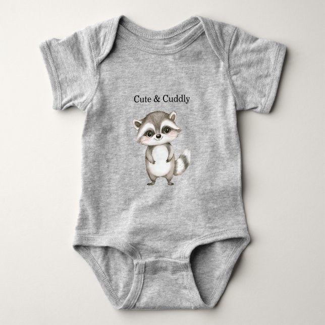 Grön Vit Rutig Randig Tvättbjörn T Shirt (Framsida)
