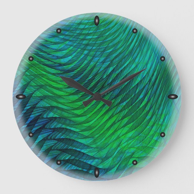 Grön Voile Stor Klocka (Framsida)