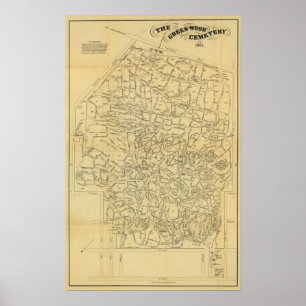 Grön Wood kyrkogård Poster
