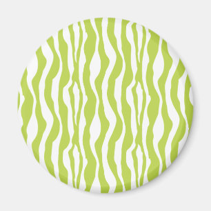 Grön zebra tryckmagnet för vild magnet