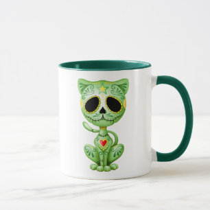 Grön Zombiesockerkattunge Mugg