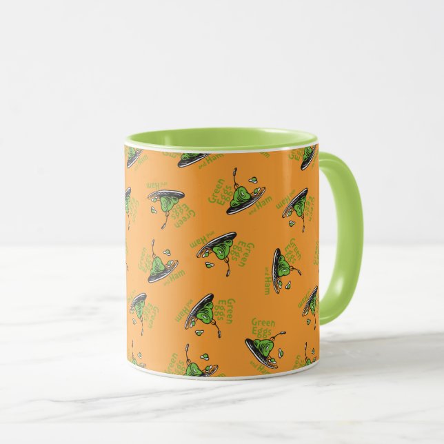 Gröna ägg och skinka-mönster mugg (Framsida höger)