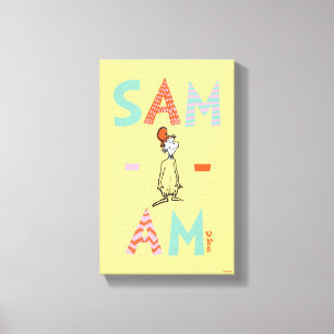 Gröna ägg och skinka Sam-I-Am Canvastryck