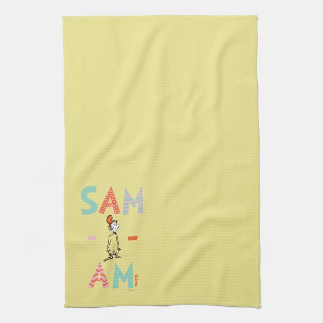 Gröna ägg och skinka | Sam-I-Am Kökshandduk (Vertikal)