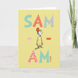 Gröna ägg och skinka Sam-I-Am Kort