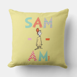 Gröna ägg och skinka Sam-I-Am Kudde