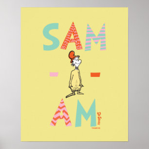 Gröna ägg och skinka   Sam-I-Am Poster