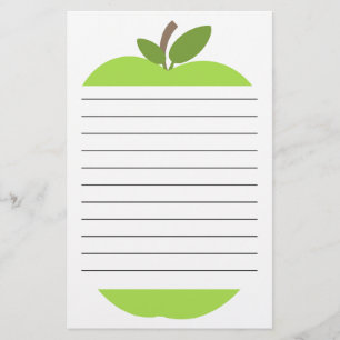 Gröna Apple fodrade brevpapper