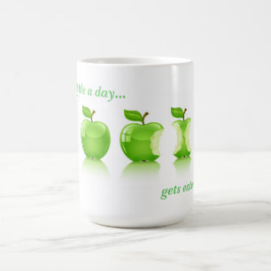 Gröna Apple för liv Kaffemugg