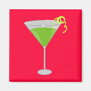 Gröna Apple Martini Magnet