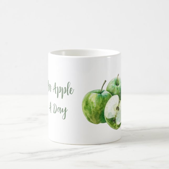 Gröna Äpplen Frukt Kaffemugg (Center)
