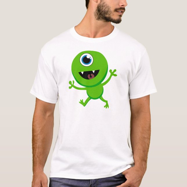 Gröna babyCyclops Tee Shirt (Framsida)