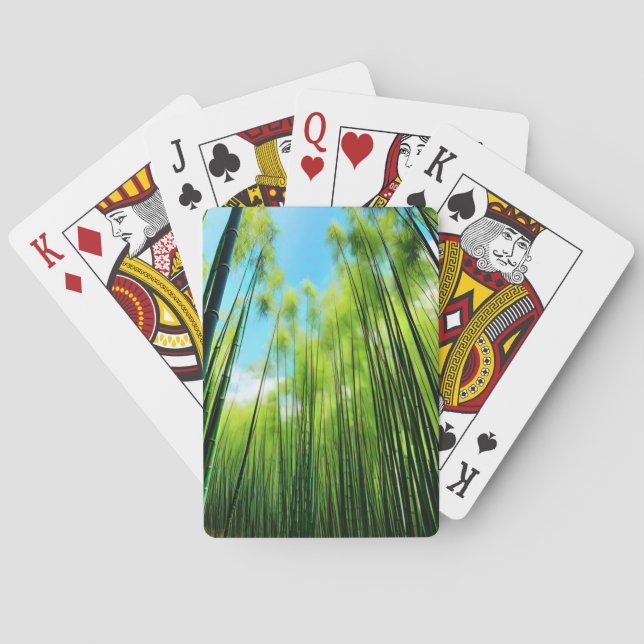 Gröna bambuskogar casinokort (Baksidan)