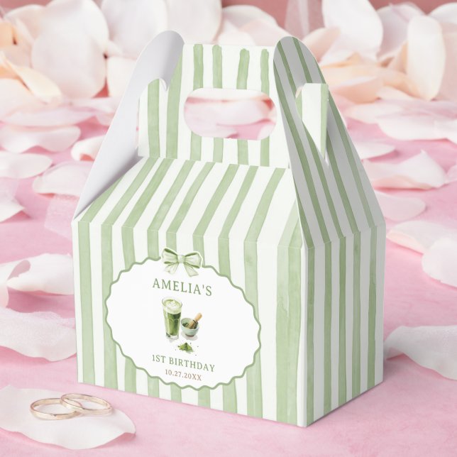 Gröna band remsor Matcha födelsedag Presentaskar (Bröllop)