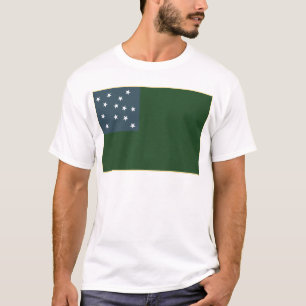 Gröna bergpojkar och den Vermont republikflagga T Shirt