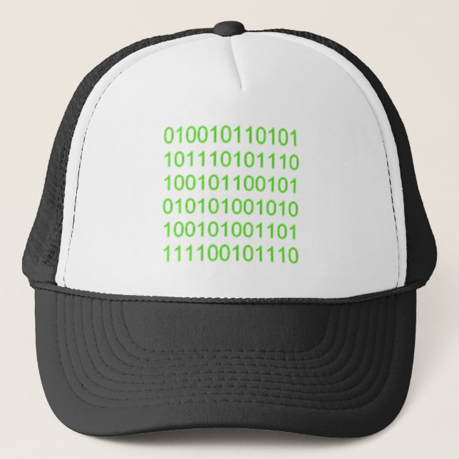 Gröna binära 01 - GeekShirts Keps (Framsida)