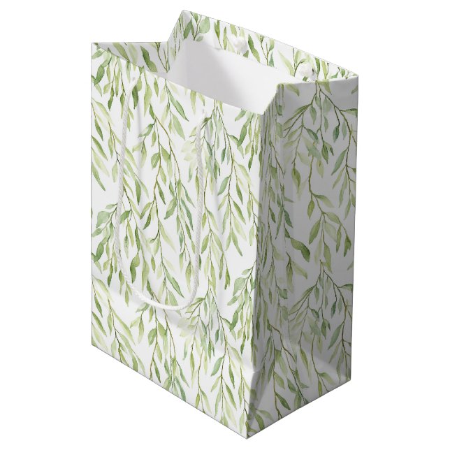 Gröna blad Chic födelsedag (Framsidan Vinklad)