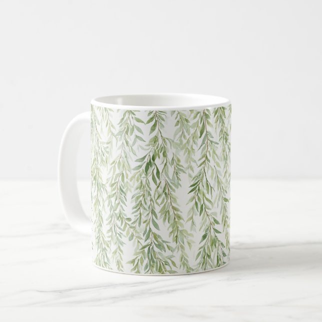Gröna Blad Trädgård Kaffemugg (Framsida vänster)