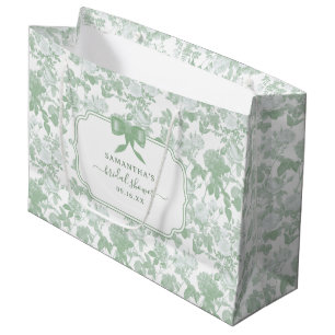 Gröna blommande rosor Chinoiserie Bröllopsdusch