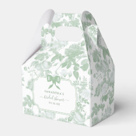 Gröna blommande rosor Chinoiserie Bröllopsdusch Presentaskar