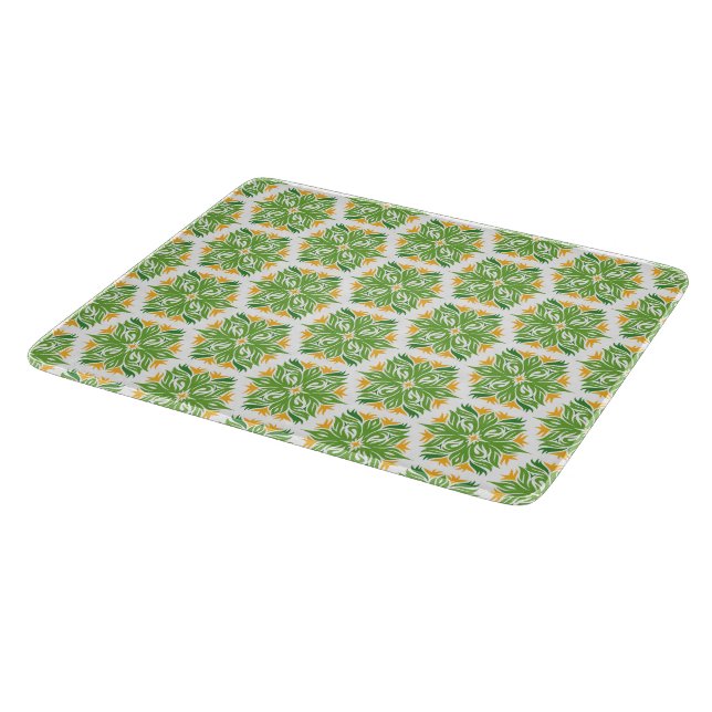Gröna blommor, blommönster, blomster mönster (Hörn)