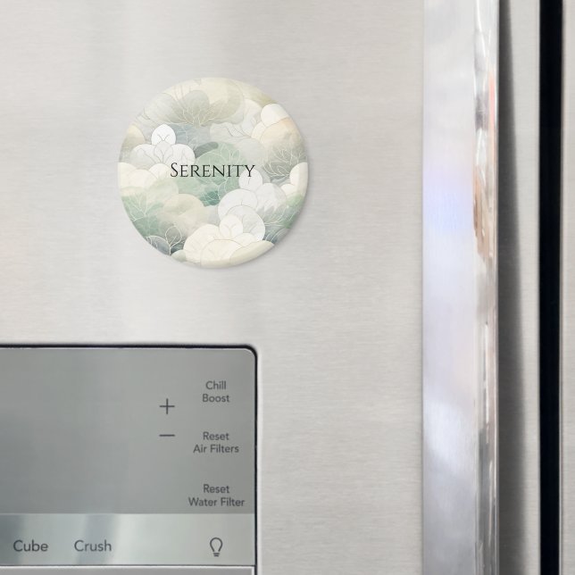 Gröna Blommor Serenitet Magnet (In Situ (Fridge))