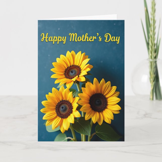 Gröna Blommor Varmaste Önskningar Kort (Framsida)