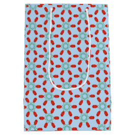 gröna blomster motiv geometriskt mönster design
