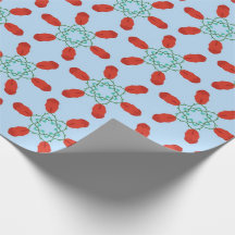 gröna blomster motiv geometriskt mönster design