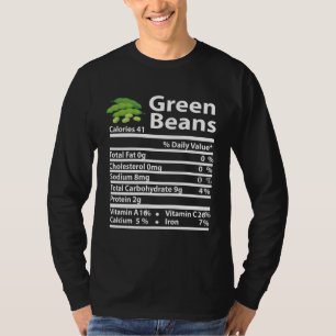 Gröna Bönor Näringsfakta Thanksgiving Christmas T Shirt