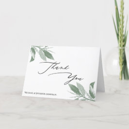 Gröna Botaniska Blad Tack