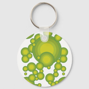 Gröna bubblor nyckelring
