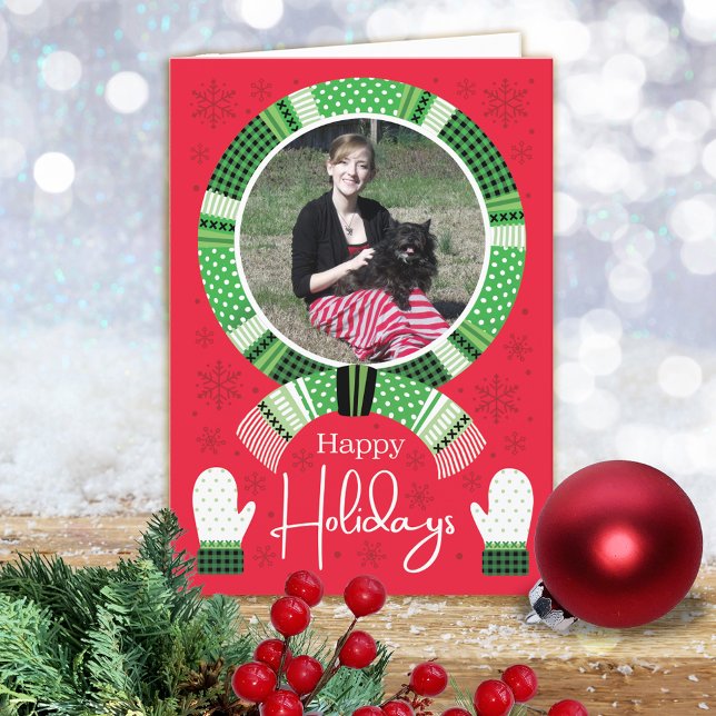 Gröna Buffalo Checks Foto Glad  Helgkort (Skapare uppladdad)