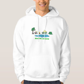 Gröna bussäventyr som campar hoodien hoodie