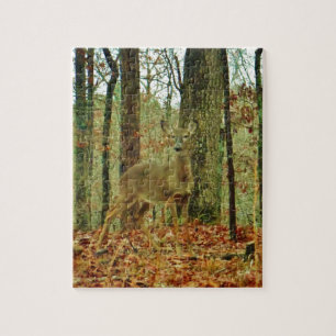 Gröna Camo, kamouflagehjort Pussel