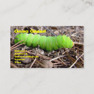 Gröna Caterpillar Visitkort