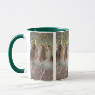 Gröna dansare av Edgar Degas, Vintage balettkonst Mugg