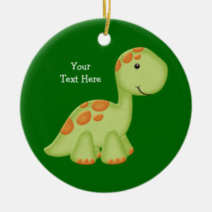 Gröna Dino (anpassadet) Julgransprydnad Keramik